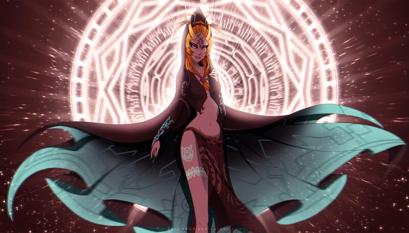Female Character with Cape — Teal