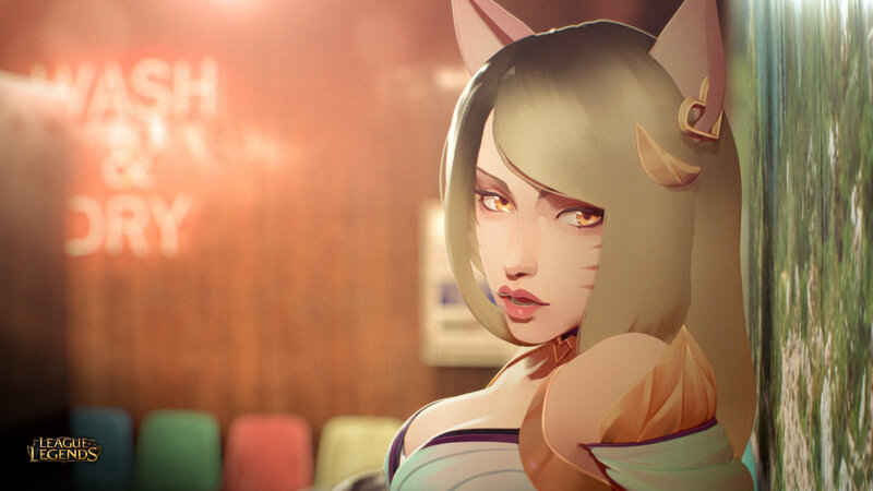 Female Character with Cat Ears — Brown, Dramatic