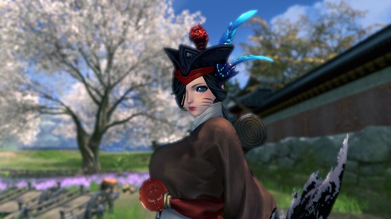 Female Character with Cat Ears — Brown, Serene