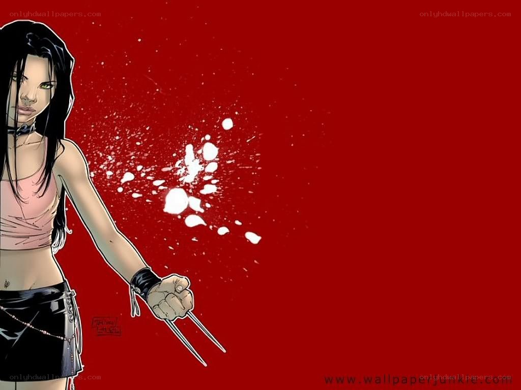 female character with claws