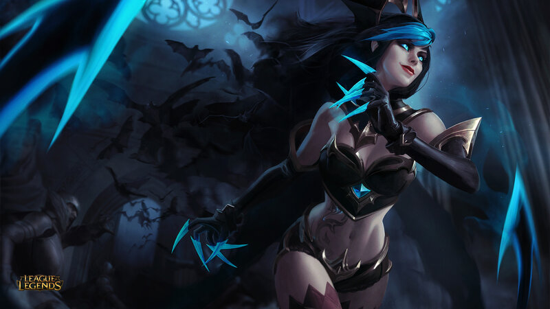 Female Character with Claws — Blue