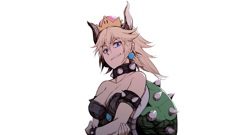 Female Character with Crown — Green