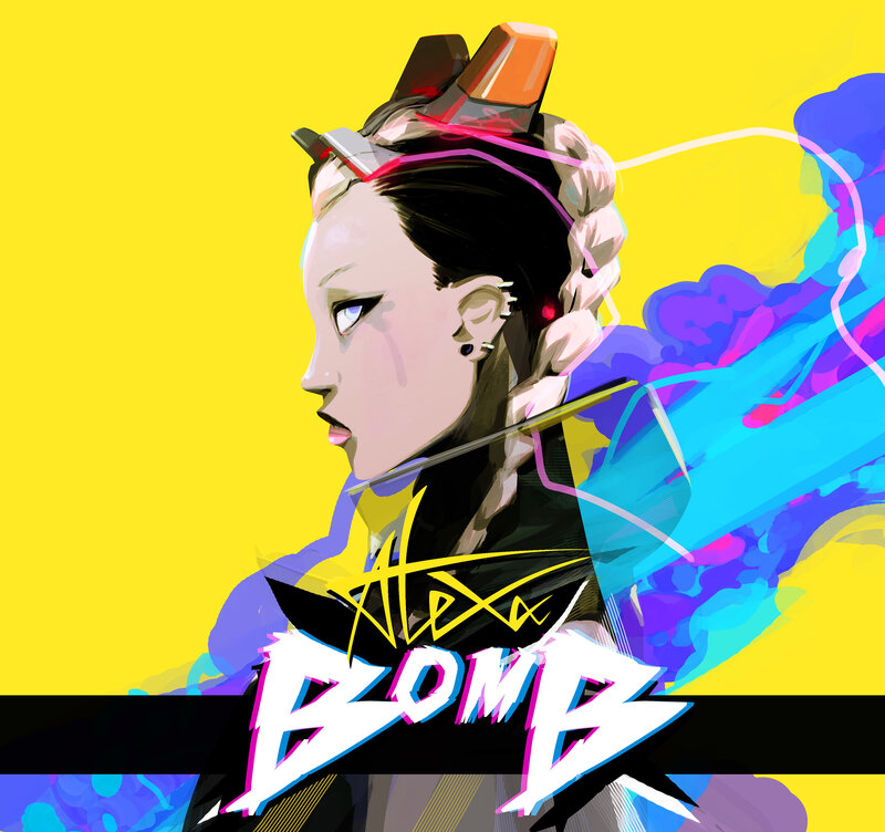 Female Character with Cybernetic Head