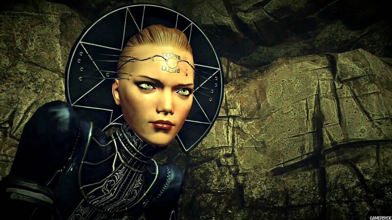 Female Character with Cybernetic Implants — Black