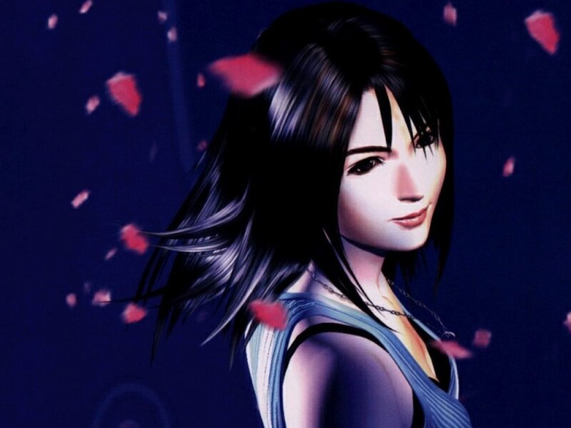 Female Character with Dark Hair — Blue, Dramatic, Night