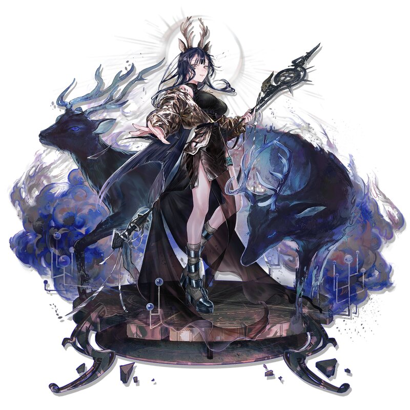 Female Character with Deer