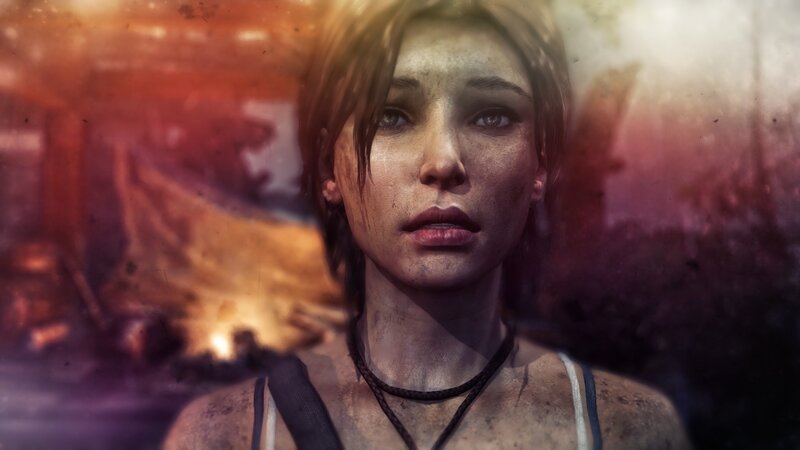Female Character with Dirt on Face — Brown