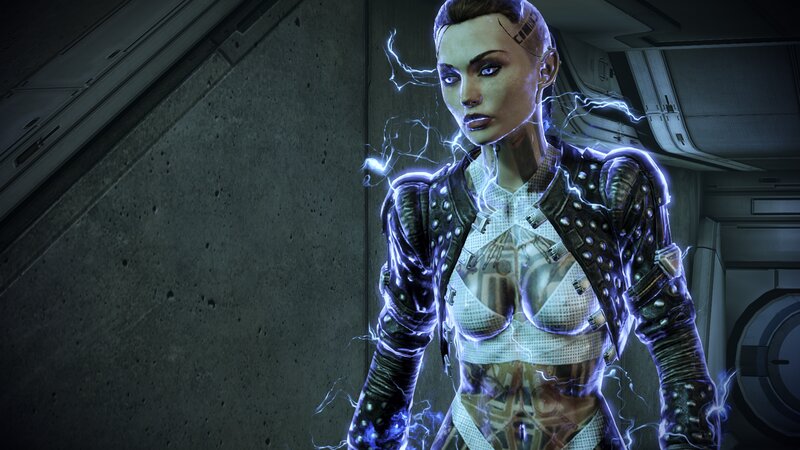 Female Character with Electricity