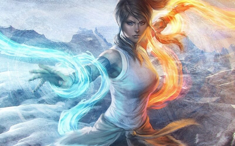Female Character with Elemental Powers
