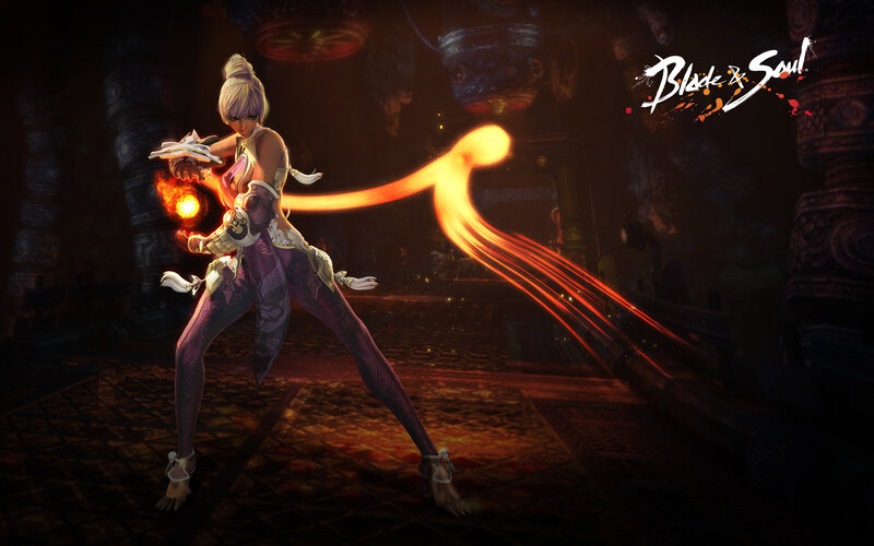 Female Character with Fire Magic