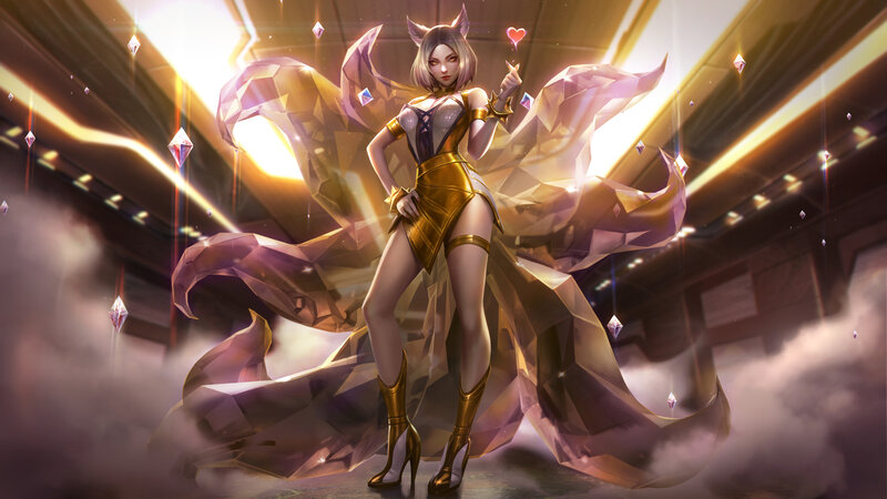 Female Character with Fox Ears — Gold