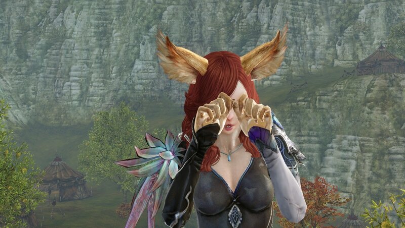Female Character with Fox Ears — Red, Serene