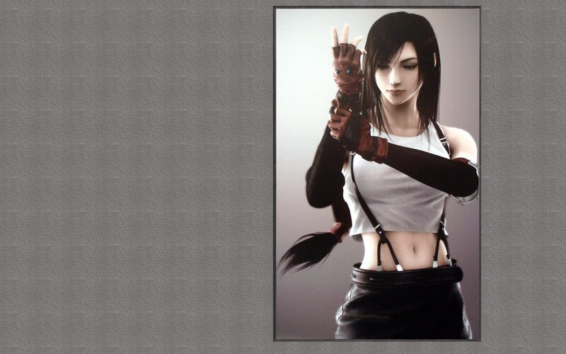 female character with gloves