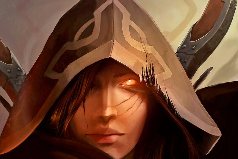 Female Character with Glowing Eye