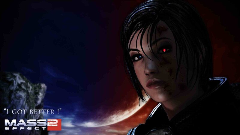 Female Character with Glowing Eyes — Black