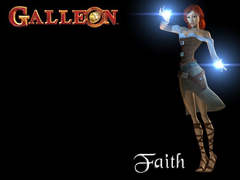 Female Character with Glowing Hands — Black