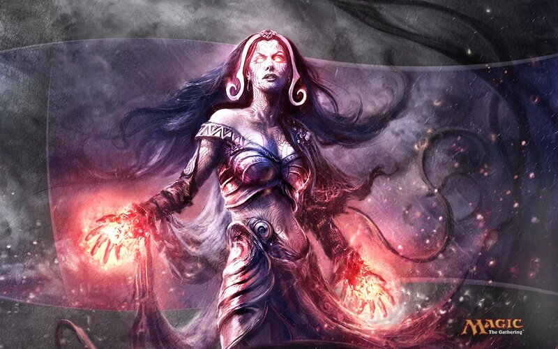 Female Character with Glowing Hands — Purple, Dramatic