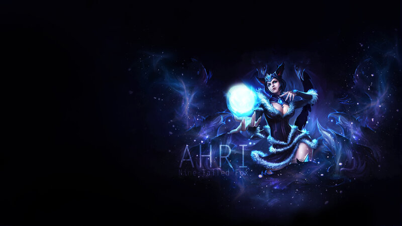 Female Character with Glowing Orb — Blue