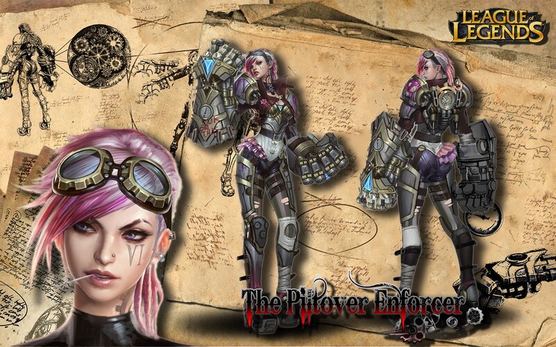 Female Character with Goggles — Purple, Dramatic, Digital Art