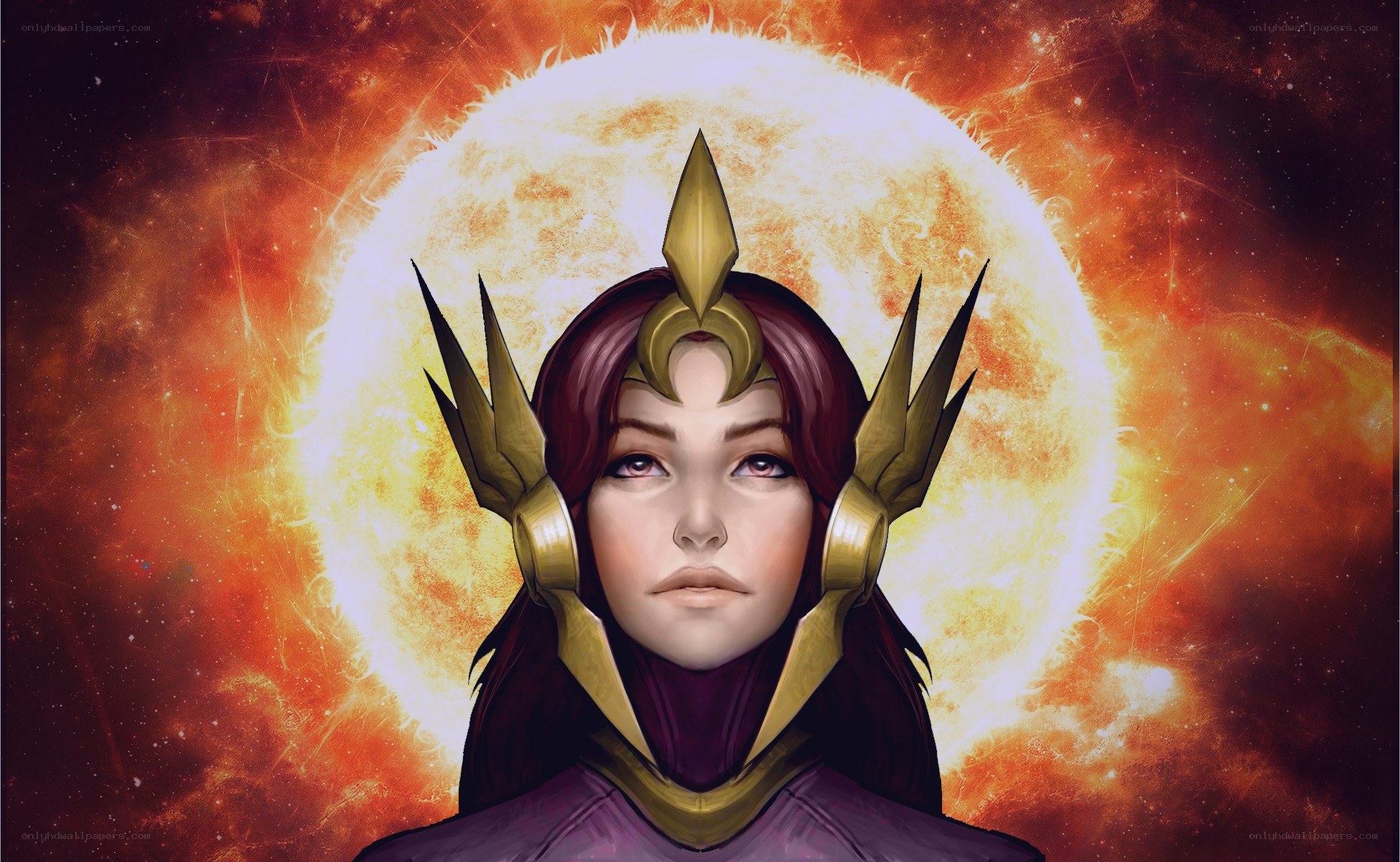 female character with golden crown