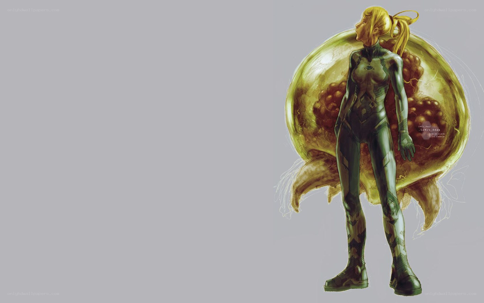 female character with golden orb