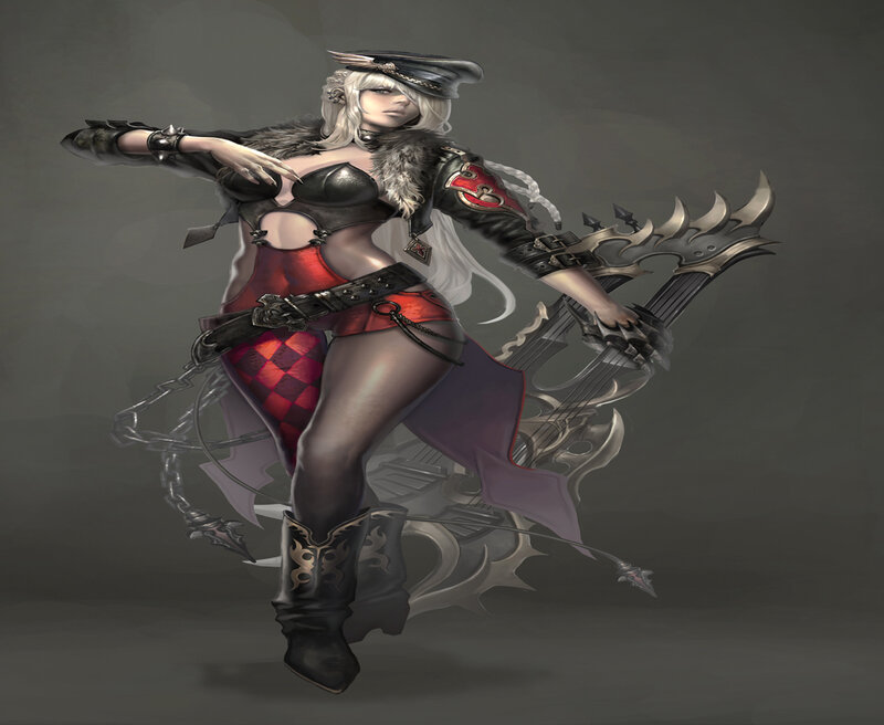 Female Character with Guitar