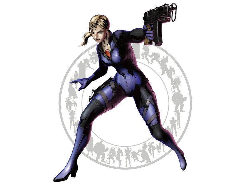 Female Character with Gun — Purple