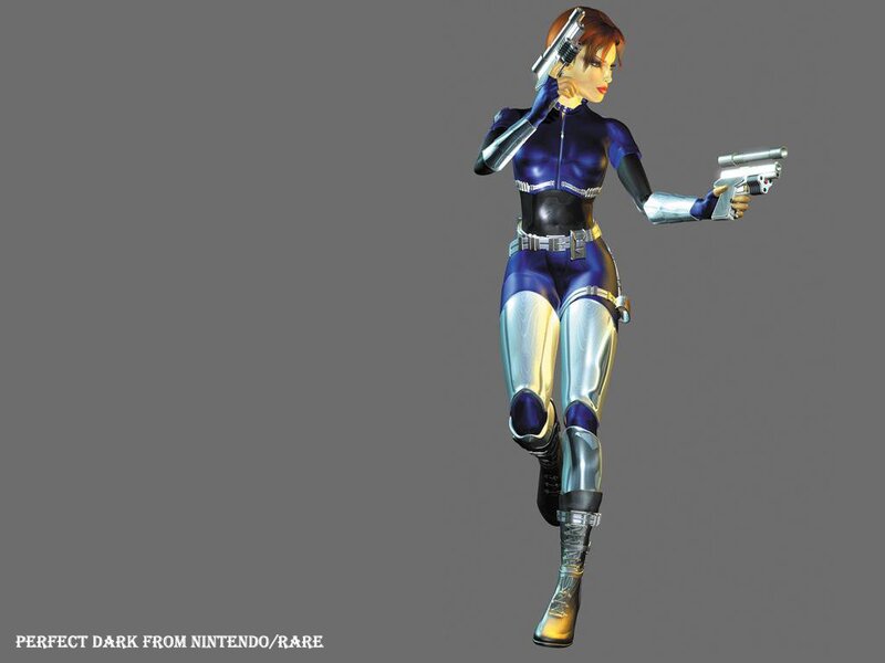 Female Character with Guns — Blue, Action, 3d Render