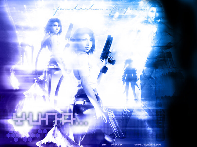 Female Character with Guns — Blue, Dramatic, Digital Art