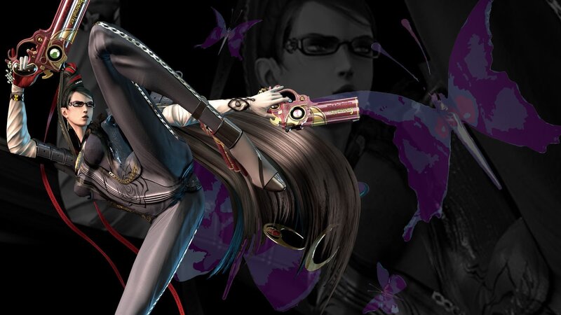 Female Character with Guns — Purple, Dramatic, 3d Render