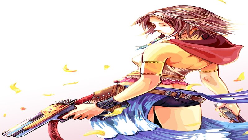 Female Character with Guns — Red, Dynamic