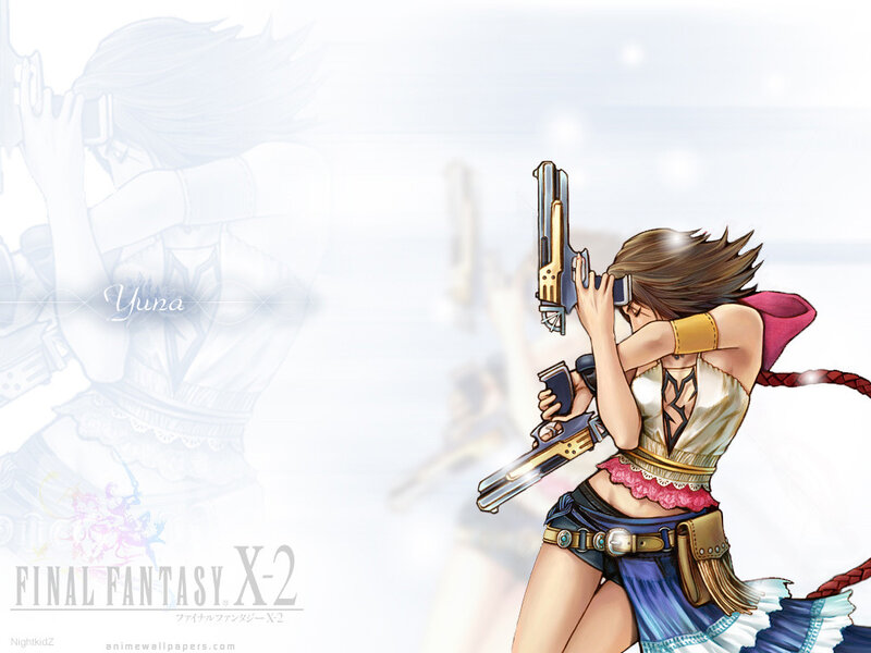 Female Character with Guns — White
