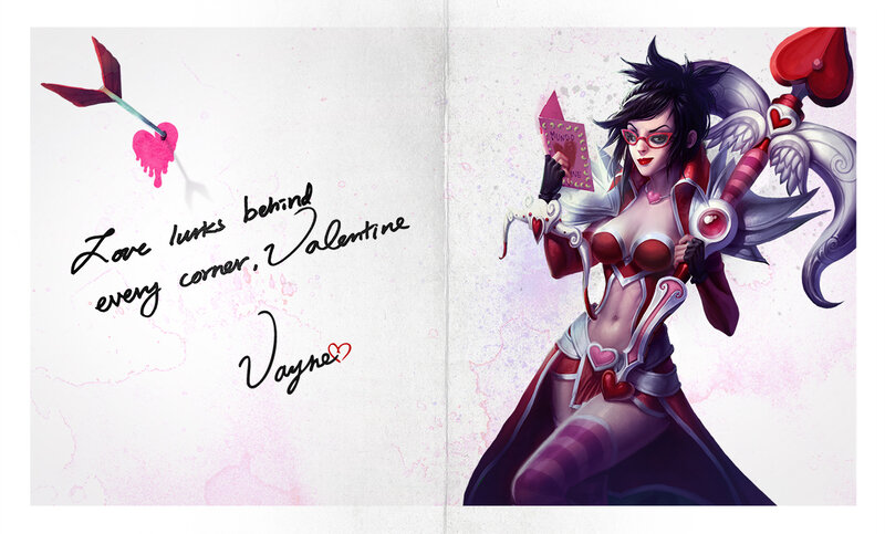 Female Character with Heart Weapon