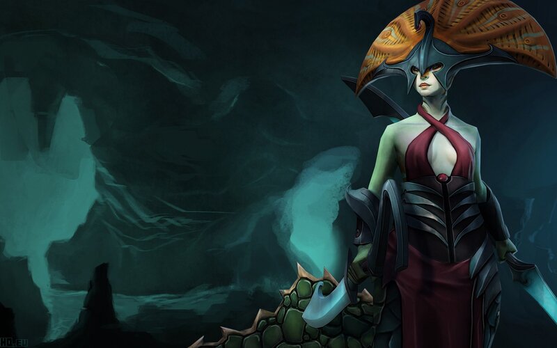 Female Character with Helmet — Green