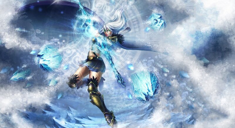 Female Character with Ice Powers