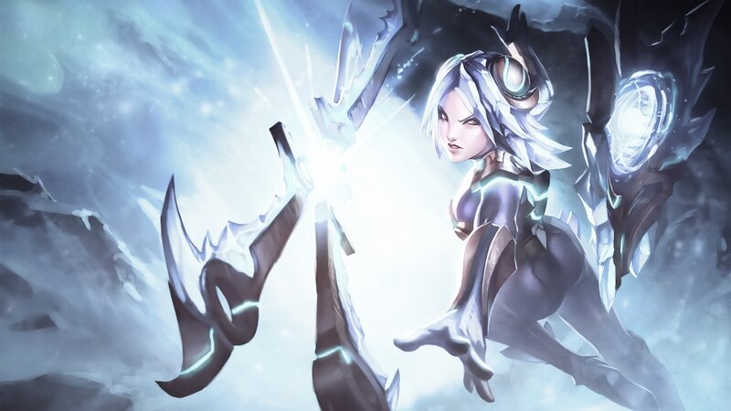 Female Character with Ice Weapons