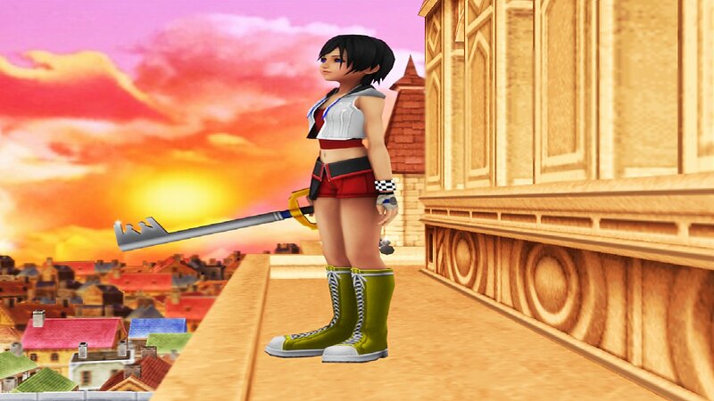 Female Character with Keyblade — Orange