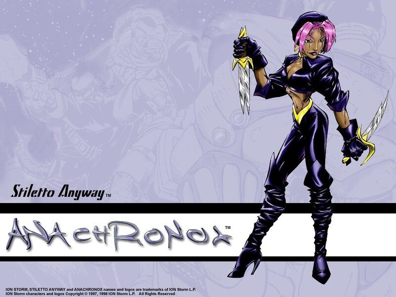 Female Character with Knives