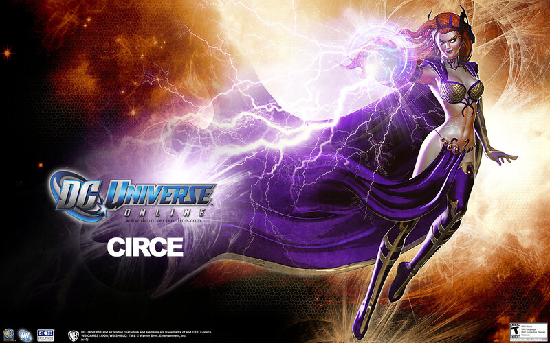 Female Character with Lightning — Purple