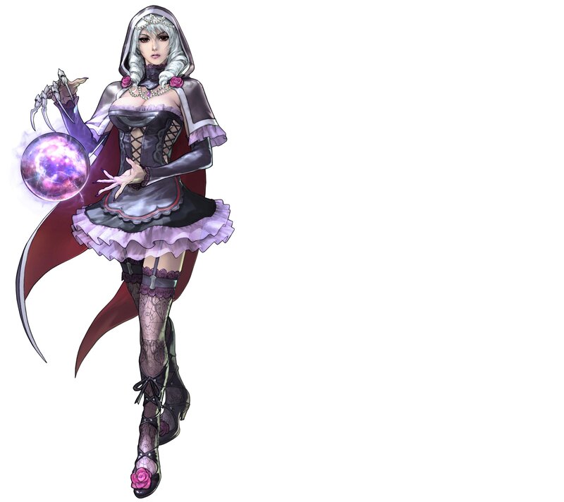 Female Character with Magic Ball — Purple