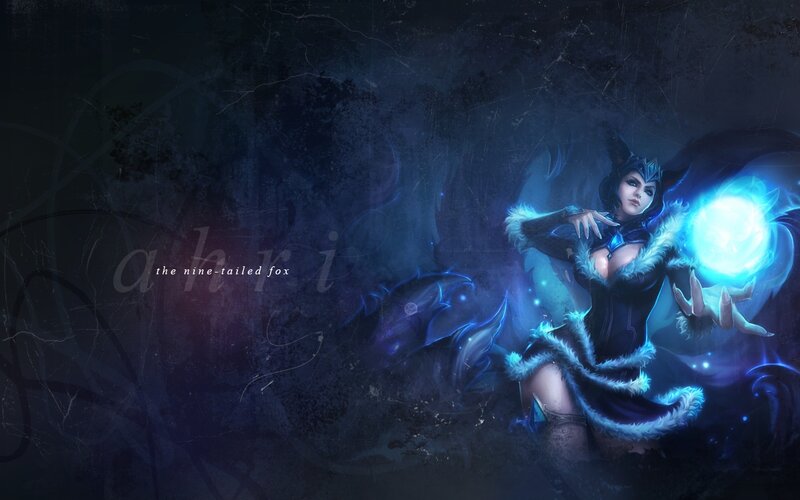 Female Character with Magic — Blue, Dramatic