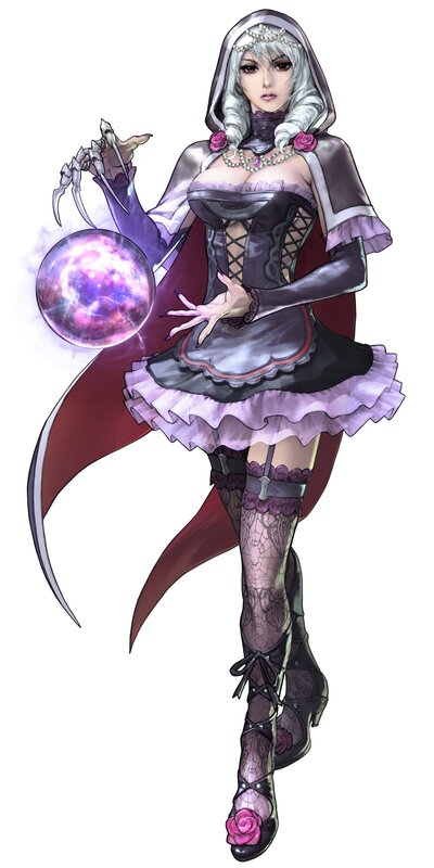 female character with magic orb