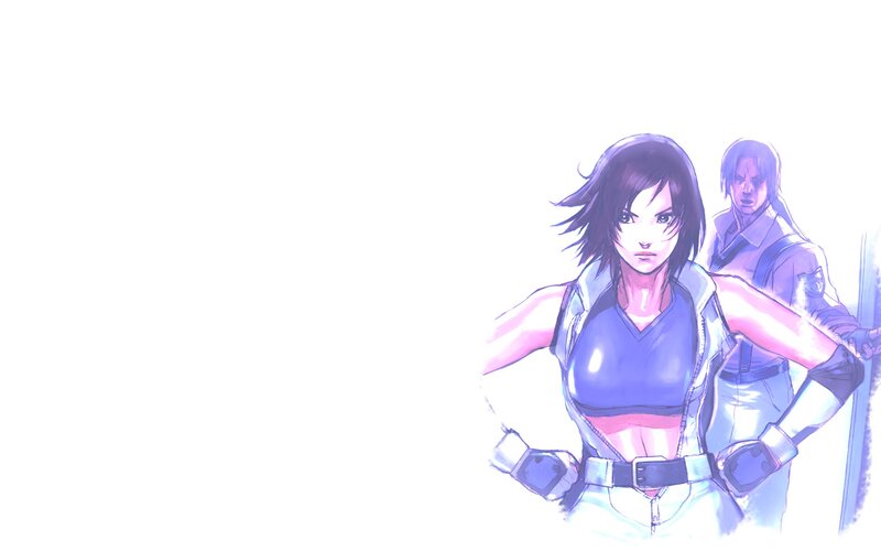 Female Character with Male Figure
