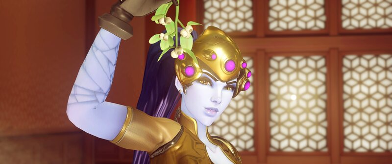 Female Character with Mistletoe