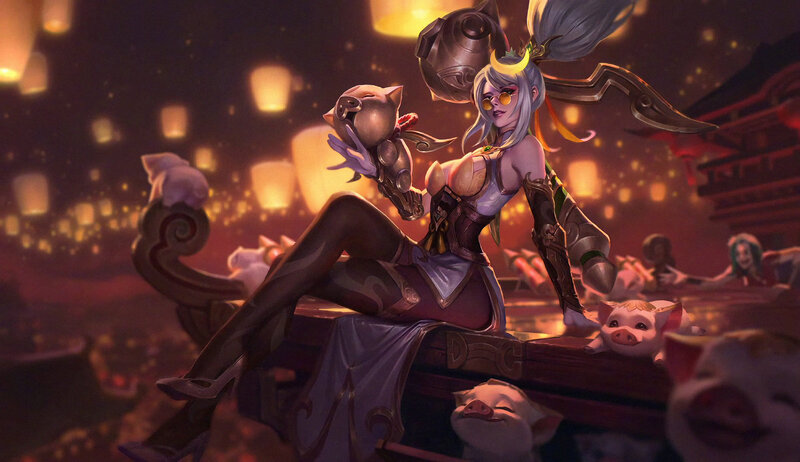Female Character with Pig