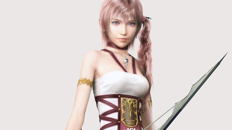 Female character with pink hair