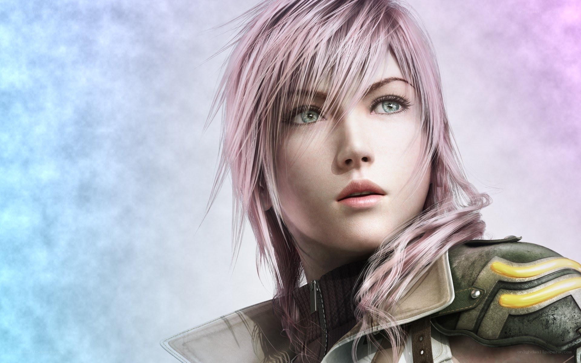 female character with pink hair