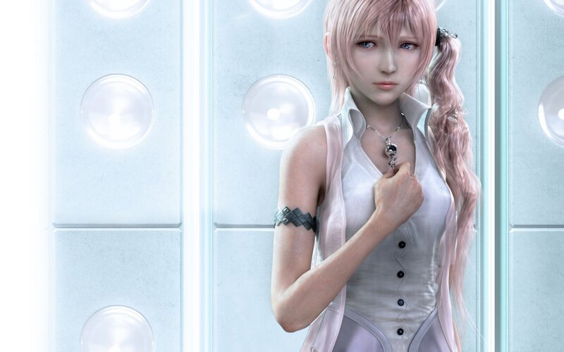 female character with pink hair
