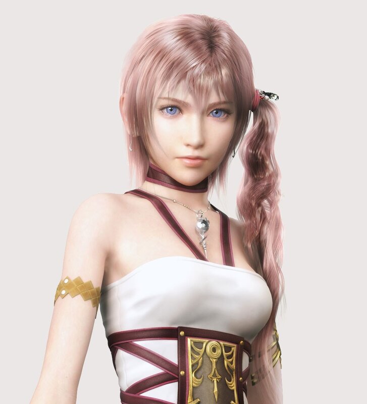 female character with pink hair