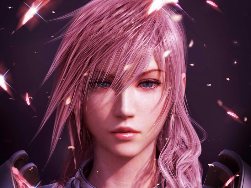 female character with pink hair